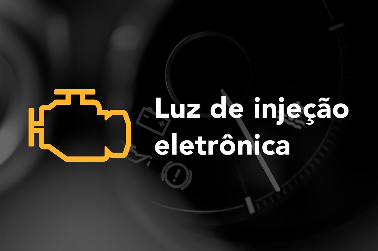 Luz de injeção eletrônica painel do carro