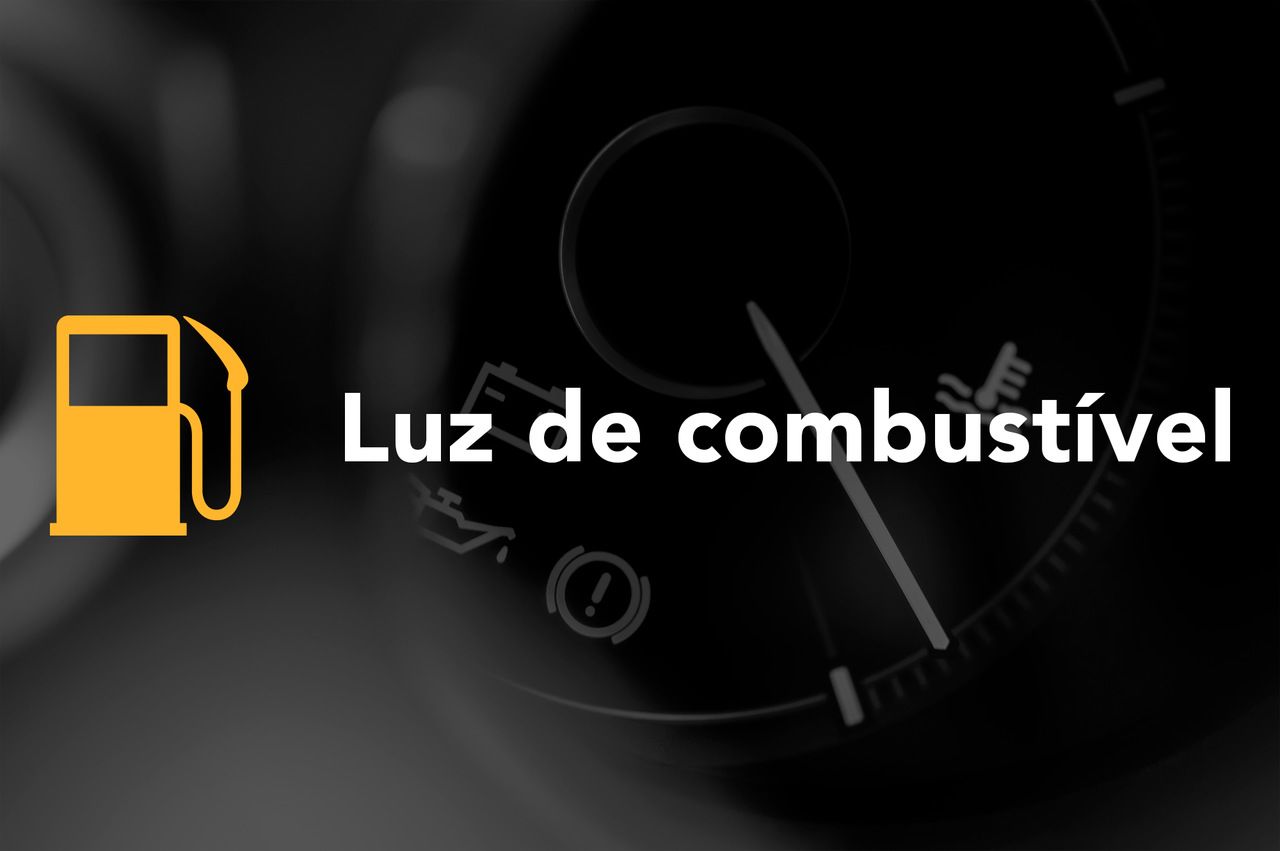 Luz falta de combustível painel do carro