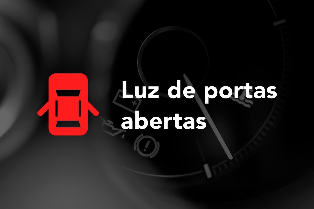 Luz de portas abertas painel do veículo
