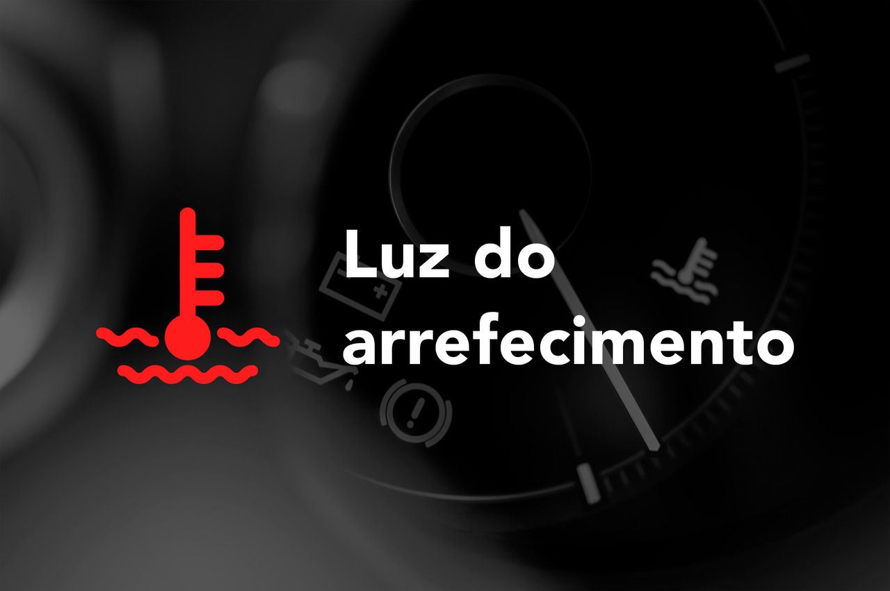 Luz do arrefecimento painel do carro