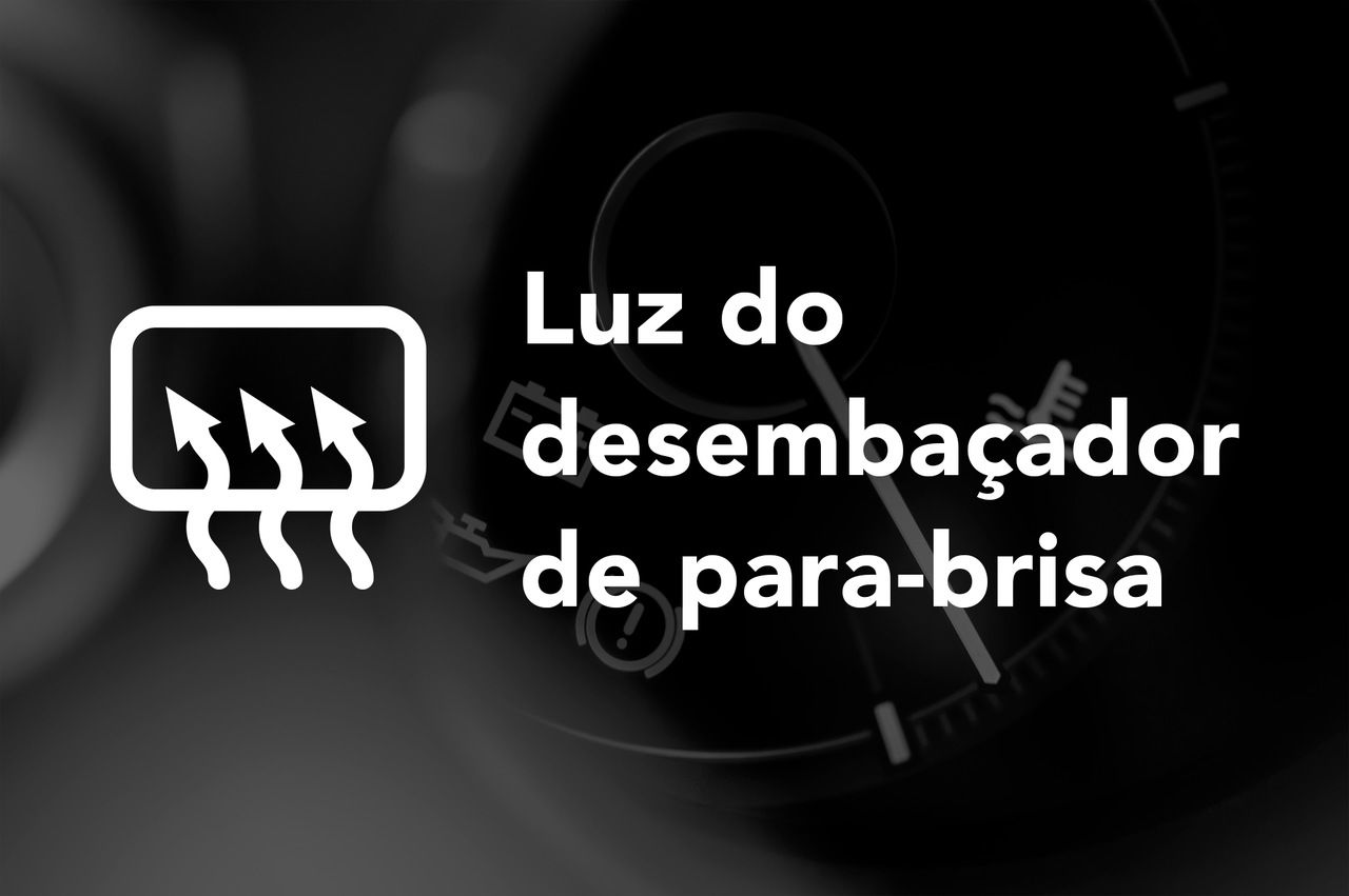luz do desembaçador de para-brisa painel do veículo