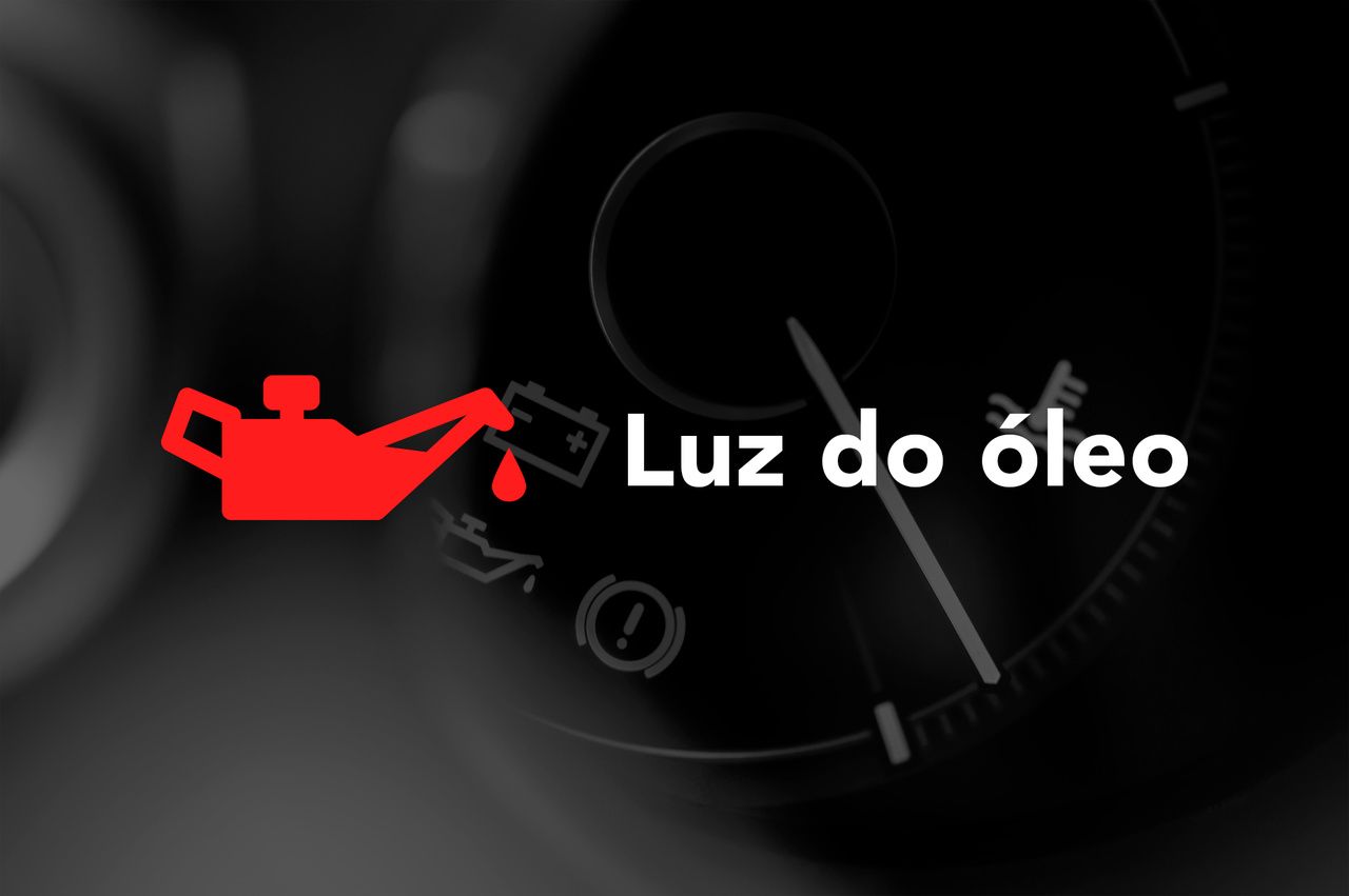 Luz do óleo painel do carro